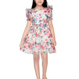 Tiny Girl Floral Printed Fit & Flare Dress-image-31