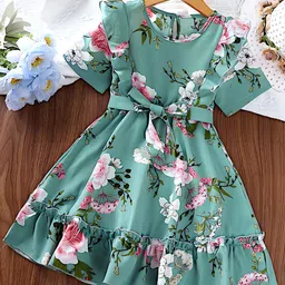 BAESD Floral Print Fit & Flare Dress-image-27