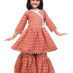 BAESD Girls Floral Printed A-Line kurta With Palazzo-image-92