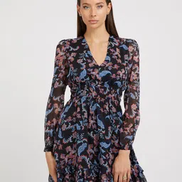 GUESS Ethnic Motifs Print Fit & Flare Dress-image-24