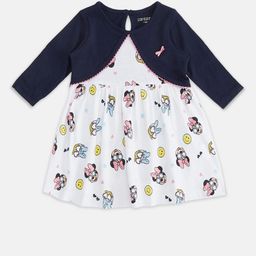 Pantaloons Baby White Print Fit & Flare Dress-image-41