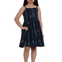 Bitiya by Bhama Girls Printed Fit & Flare Dress-image-22