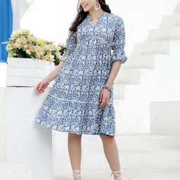 Stylum Floral Print Fit & Flare Dress-image-52