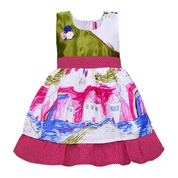 Wish Karo Girls Floral Printed Fit & Flare Cotton Dress-picture-44