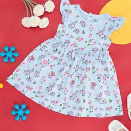YU by Pantaloons Infants Girls Floral Printed Fit & Flare Cotton Dress-picture-55