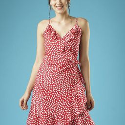 Globus Polka Dots Print Fit & Flare Dress-15