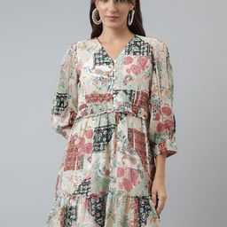 Latin Quarters Ethnic Motifs A-line Dress-image-23