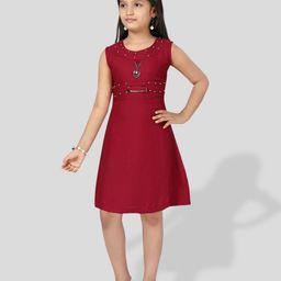 BAESD Girls Embellished Cotton A Line Dress-image-16