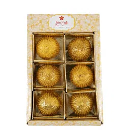 Sitara Crafts Gold-Toned 6 Pieces Diyas Candles-image-24