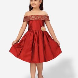 Aarika Girls Off-Shoulder Dress-image-29