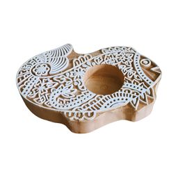 Kottanz Camel Brown & White Candle Holder-19
