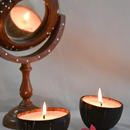 MASU LIVING Black 2 Pieces Candle Holders-42