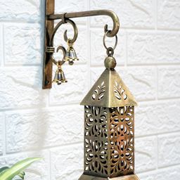 Ekhasa Gold Toned Metal Dhoop Dani Pot & Tealight Candle Holder-image-95