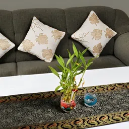Lal Haveli Black and GoldToned Woven Design Table Runners-20