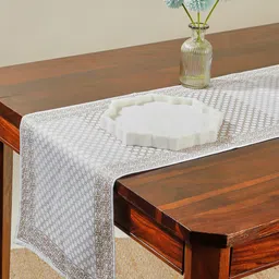 Fabindia White Printed Cotton Table Runners-57