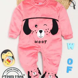 Moms Love Infants Dog Woof long-Sleeve Soft Sleepsuit-image-70
