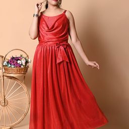 BAESD Shoulder Strapped Organic Cotton Crepe Maxi Dress-image-92