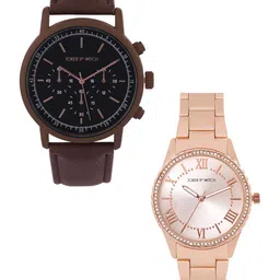 JOKER & WITCH Unisex Stainless Steel Dial Analogue His and Her Watches-25