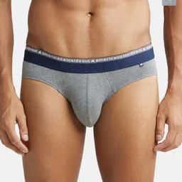 Jockey Men Pack of 2 Grey Melange Solid Briefs-picture-36