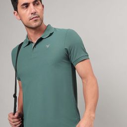 Technosport Antimicrobial Rapid Dry Polo Collar Slim Fit Sports T-shirt-image-17