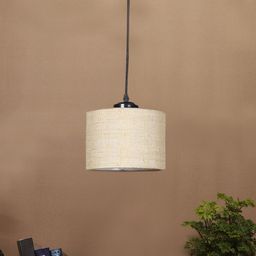 Devansh Beige Textured Ceiling Lamp-53