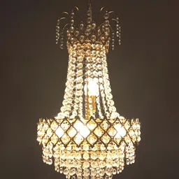 SHRI MAHAL ANTIQUES Crystal Chandelier Ceiling Lamp-44