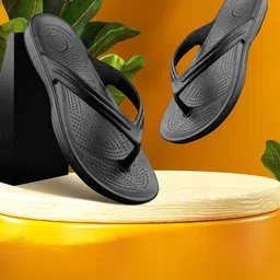 KRAASA Men Textured Thong Flip-Flops-picture-2