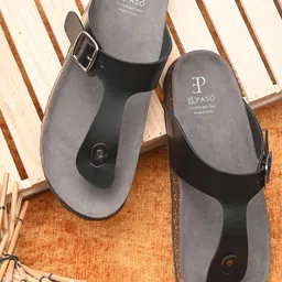 El Paso Men Black Thong Flip-Flops-picture-12