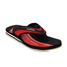 Campus Men Black & Red Colourblocked Thong Flip-Flops-image-30