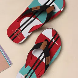 Carlton London Men Printed Rubber Thong Flip-Flops-10