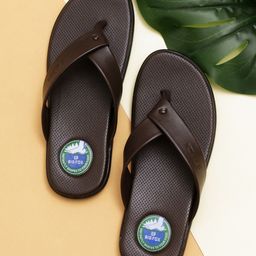 Big Fox Men Brown & Navy Blue Thong Flip-Flops-picture-17