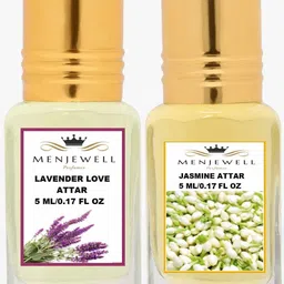 MENJEWELL Perfumes Lavender Love & Jasmine Attar Premium Quality Finest Pure Perfume-picture-58