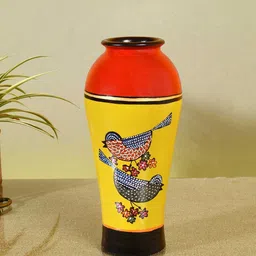 AAKRITI ART CREATIONS Yellow Vases-image-1