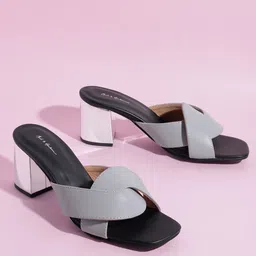 Mast & Harbour Women Solid Open Toe Block Heels-0