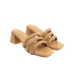 Elevato Basics Women Strappy Open Toe Block Heels-17