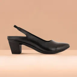 ELLE Women Black Solid Block Mules-19