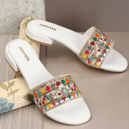 Anouk Embellished Block Heels-25