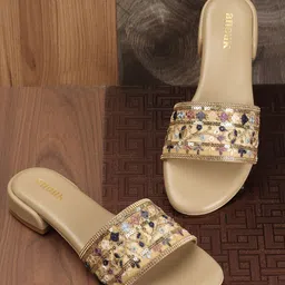 Anouk Embellished Block Heels-55