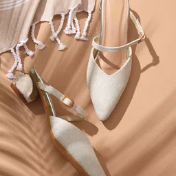 GNIST Embellished Pointed Toe Block Heeled Mules image 1