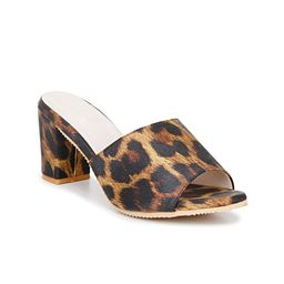 Misto Leopard Printed Block Heels-picture-37