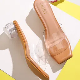 GNIST Open Toe Block Heels-1