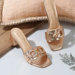 Bruno Manetti Textured Embellished Block Heels-3