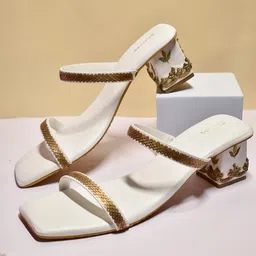 SHRIVAS BY ARCHITA MEHTA Ethnic Embellished Block Heels-44