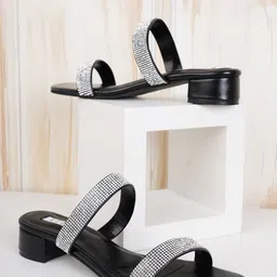 ELLE Women Peep Toes Party Block Heels-30