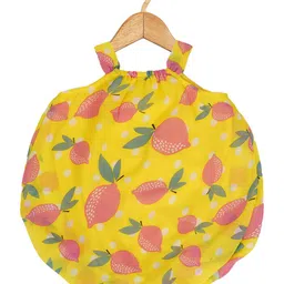 Creative Kids Infant Girls Conversational Printed Balloon Dress With Attached Bodysuit-picture-58