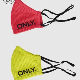 ONLY Women Pack of 2 3-Ply Reusable Anti-Pollution Cloth Masks-image-10