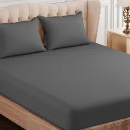 SEJ by Nisha Gupta 300 TC King Bedsheet with 2 Pillow Covers-image-56
