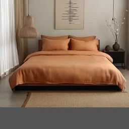Zenalyaa Rust 400 TC King Bedsheet Set 2.74 m x 2.74 m-image-15