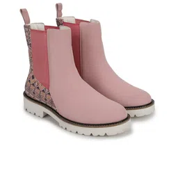 yoho Women Mid Top Digital Printed Chelsea Boots-30