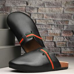 Mast & Harbour Men Black Shoe-Style Sandals-image-63